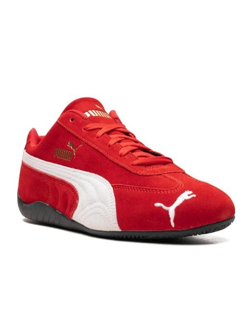 PUMA Red Speedcat Og Logo Detailed Sneakers