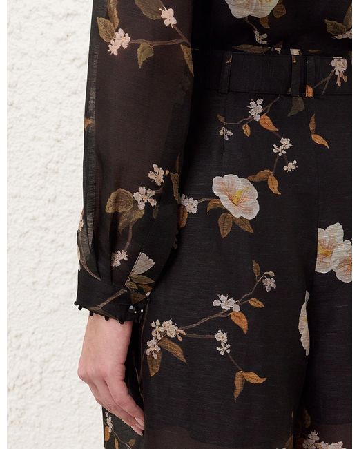 Zimmermann Black Ascent Embellished Body Shirt