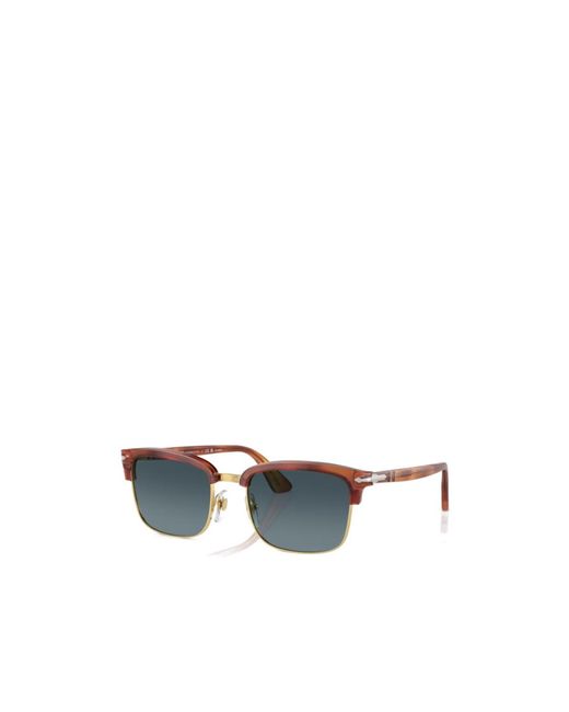Persol Blue Geometric Frame Sunglasses for men