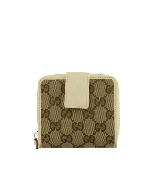 Gucci Green Logo Printed Wallet