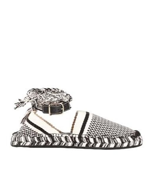Chloé Metallic Flat Espadrille Sandals