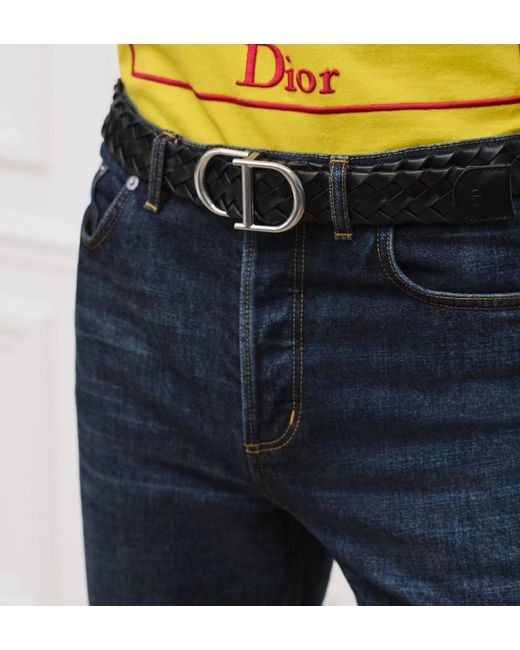 Dior Black Homme Cd Belt for men