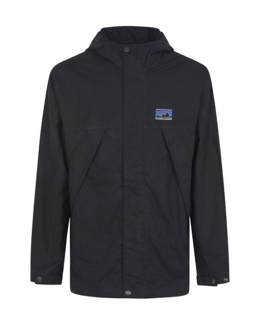 Patagonia Blue Zippered Casual Jacket for men