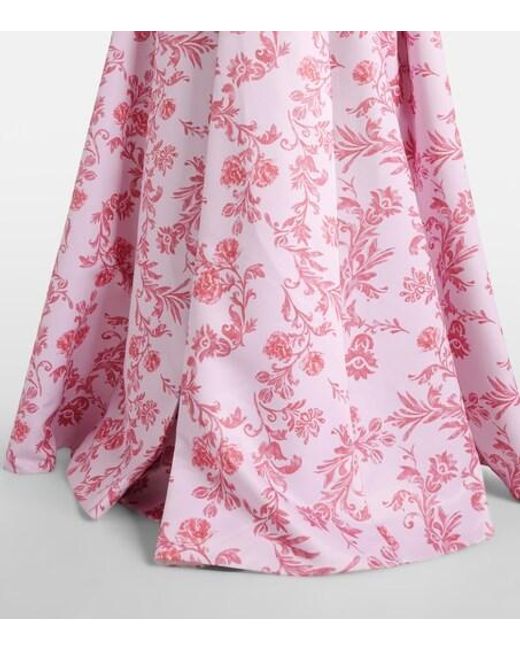 Emilia Wickstead Pink Mara Floral Gown