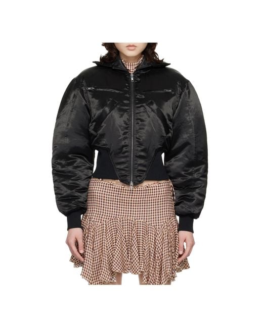 KNWLS Black M Claw Padded Bomber Jacket