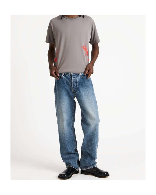 J.W. Anderson Blue Jw Anderson Straight Leg Jeans for men