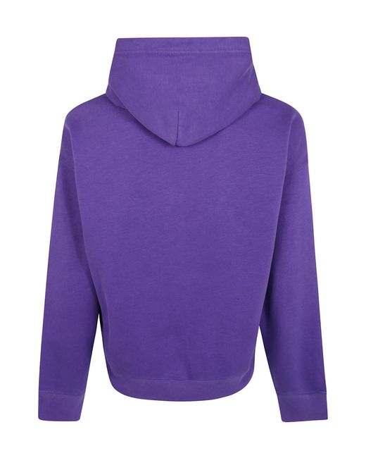 Polo Ralph Lauren Purple Drawstring Hooded Sweatshirt for men