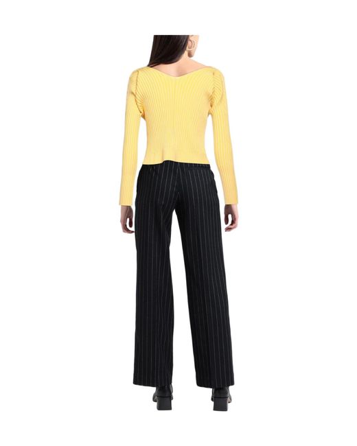 Jacquemus Yellow Solid Color Jumpers