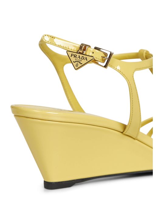 Prada Metallic Buckle-Fastened Sandals