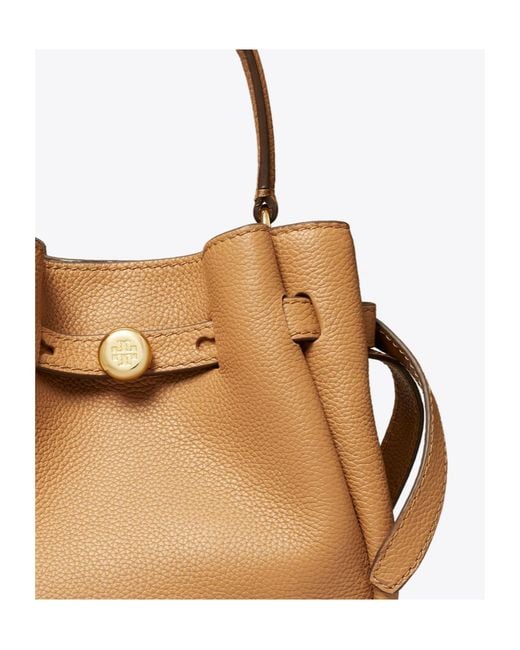 Tory Burch Brown Romy Mini Bucket Bag