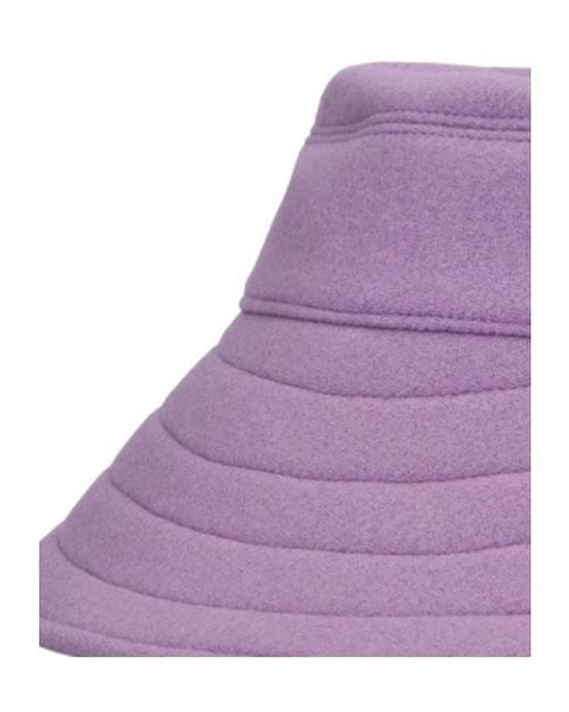 The Attico Purple Bucket Hat