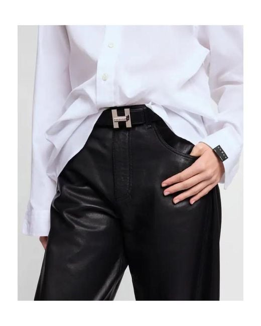 Hogan Black Reversible Belt