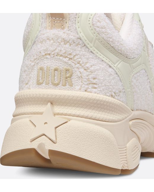 Dior White Christian Chrono Lace-Up Sneakers