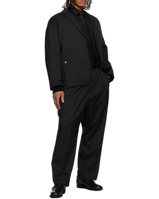 Comme des Garçons Black Comme Des Garçons Homme Single-Breasted Striped Jacket for men