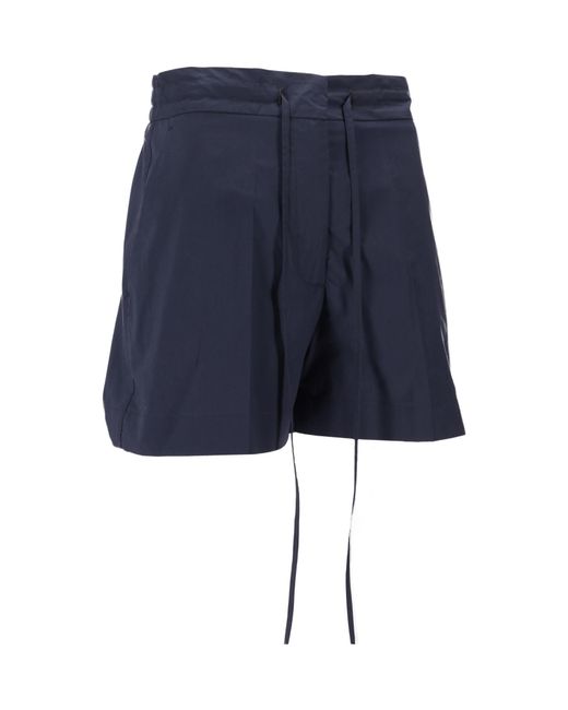 P.A.R.O.S.H. Blue Drawstring Shorts