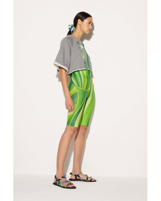 Emilio Pucci Multicolor Pucci Melange-Effect Drawstring Top