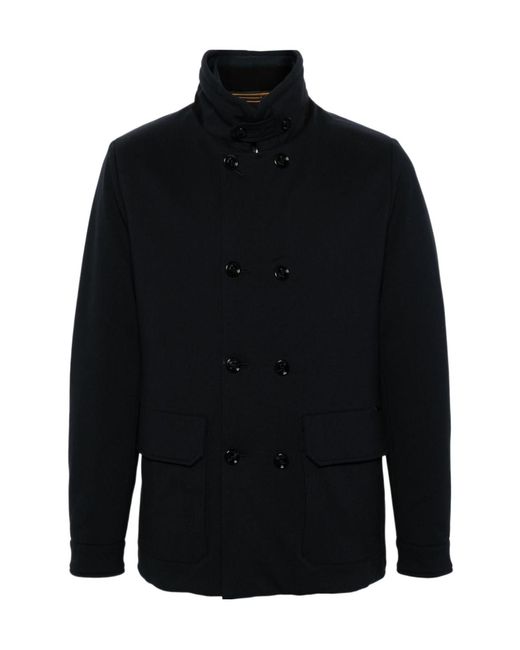 Moorer Blue Bas-Tz Double Breasted Down Jacket for men