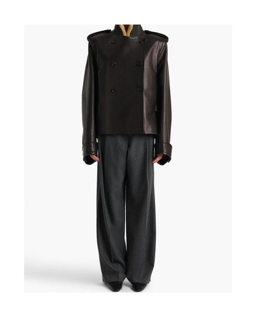 Khaite Gray Belt Loop Casual Pants