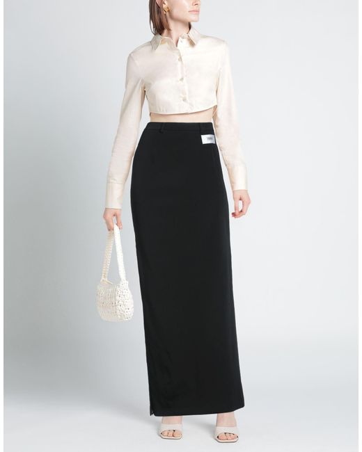 Dolce & Gabbana Black Minimalist Fitted Midi Skirt