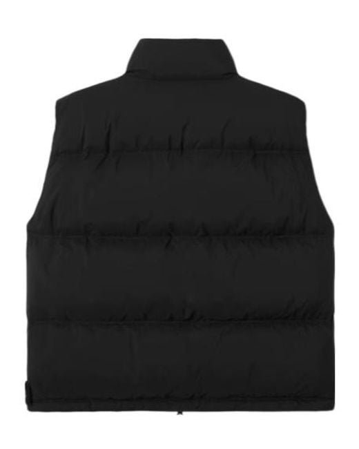 Stone Island Black Lightweight Down Vest With Zip Pockets for men