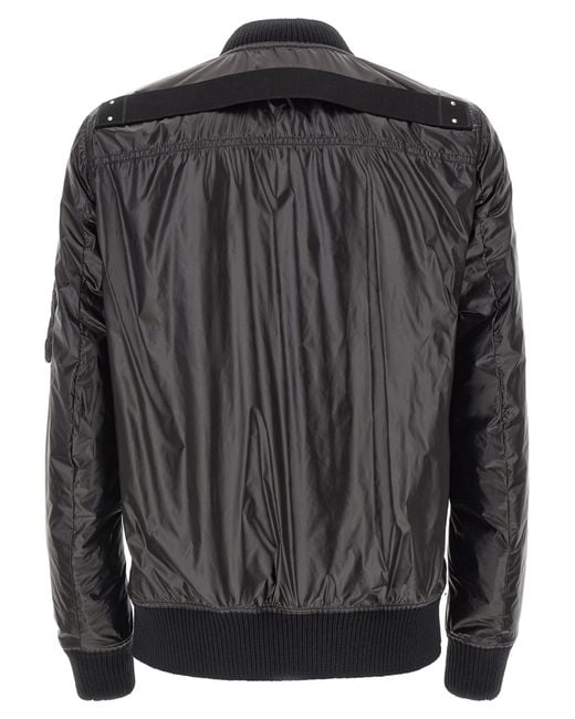 Rick Owens Black Classic Flight Bomber Jacket for men