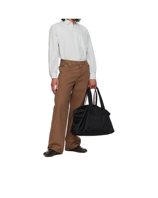 Boss Black Logo-Plaque Holdall for men