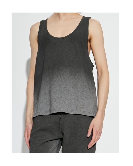 Moschino Gray Active Gradient Tank Top for men