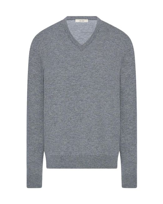 The Row Gray Nian Knitted Sweater