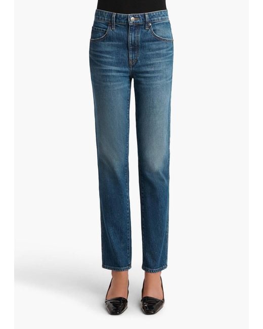 Khaite Blue Viv Slim-Leg Jeans