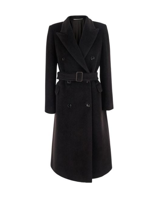 Tagliatore Black Long-Sleeved Coat