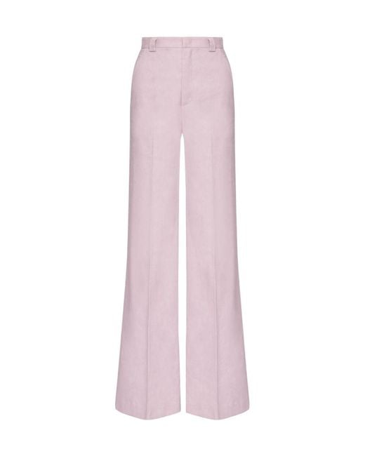 RED Valentino Pink Wide-Legged Casual Pants