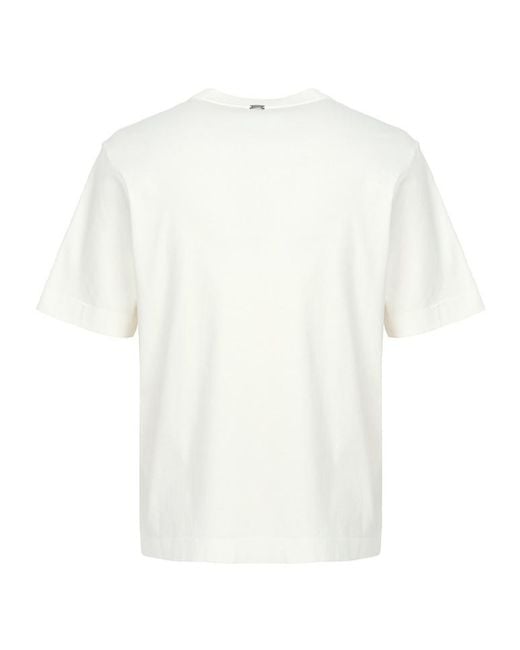 Herno White Short-Sleeved T-Shirt for men