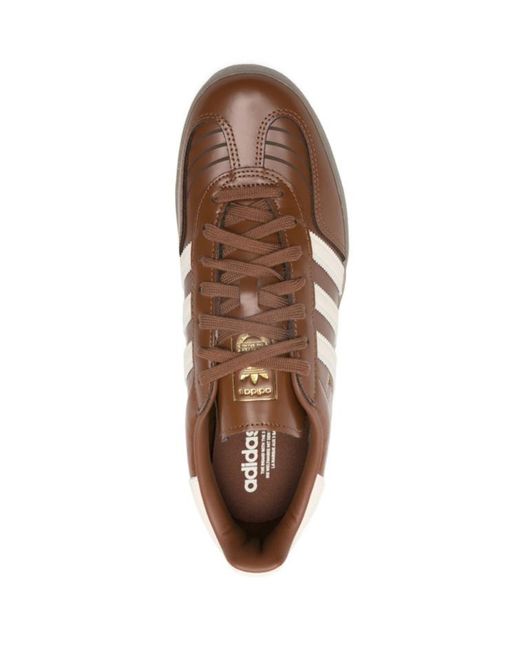 Adidas Originals Brown Gazelle Indoor Lace-Up Sneakers for men