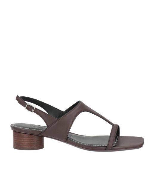 MAX&Co. Brown One-Strap Sandals