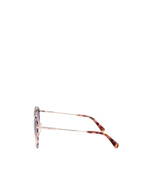 Ferragamo Pink Ferragamo Eyewear Oval Frame Sunglasses