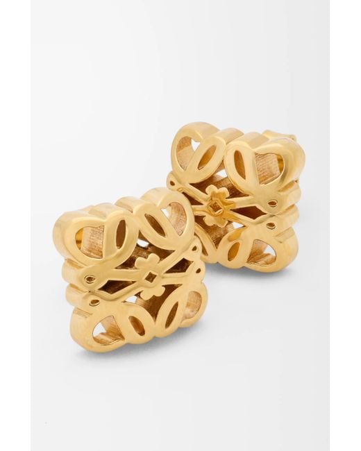 Loewe Metallic Anagram Bombe Stud Earrings