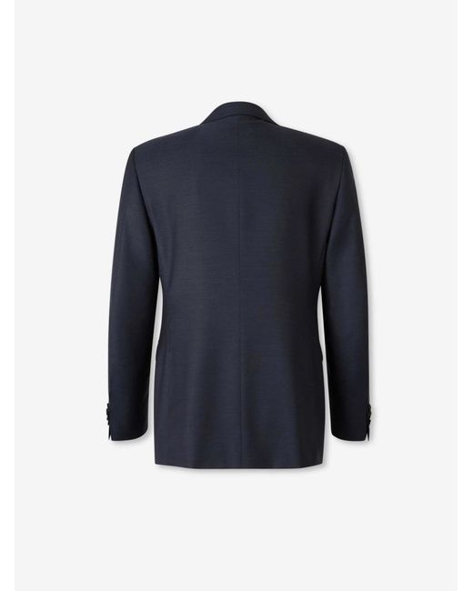 Canali Blue Two Button Wool Suit for men