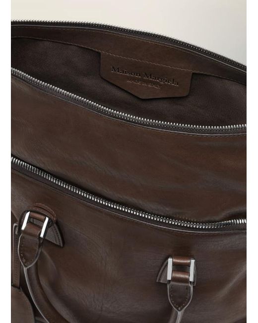 MM6 by Maison Margiela Brown Maison Margiela 5Ac Loved To Death Medium Tote Bag for men