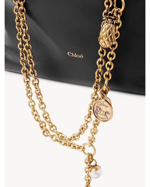 Chloé Black Chloé Icons Drawstring Small Bucket Bag