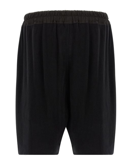Rick Owens Black Boxers Drawstring-Waist Shorts for men