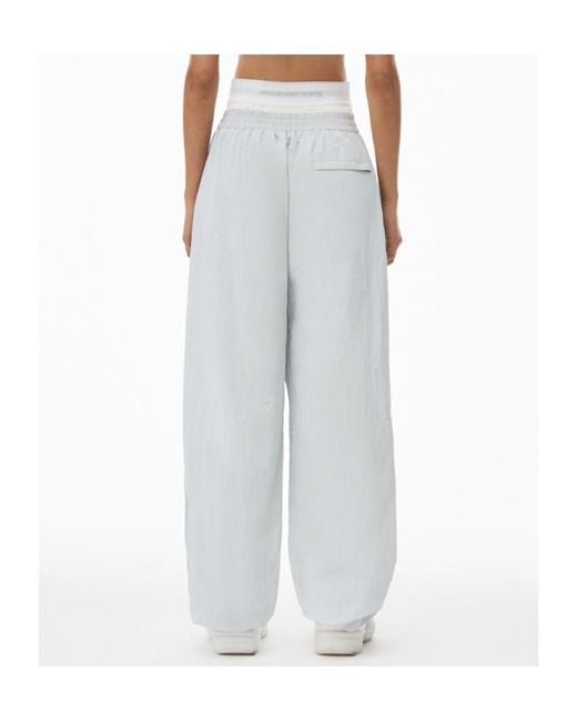 Alexander Wang White Mid-Rise Track Pants