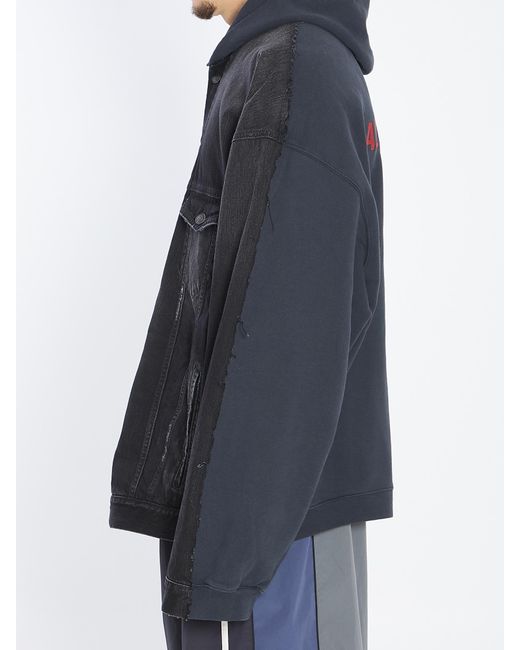 Balenciaga Oversized Layered Jacket in Black for Men | Lyst