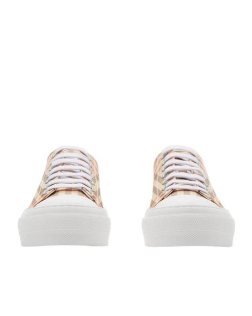 Burberry White Jack Platform Sneaker