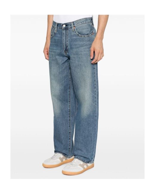 Levi's Blue 578 Baggy Wide-Leg Jeans for men