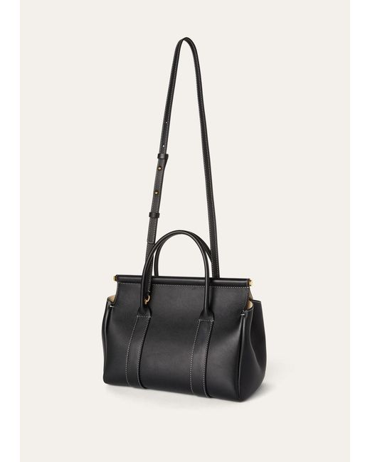 Loro Piana Black Loom Bag L25 Handbag