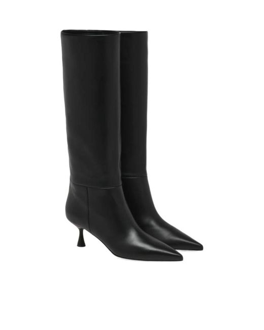Gianvito Rossi Black 55Mm Joyce Pointed-Toe Boots
