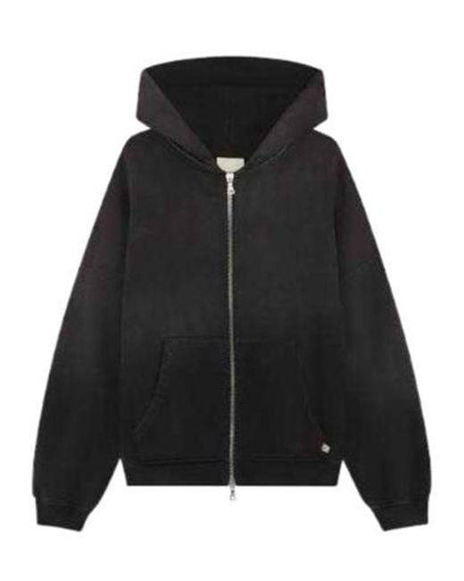 Arte' Black Gradient-Effect Zip-Up Sweatshirt for men