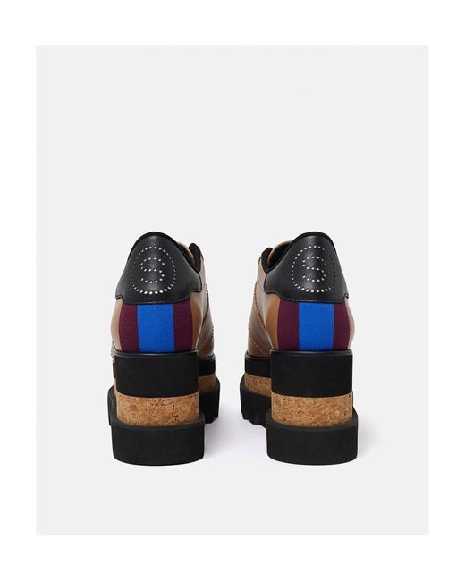 Stella McCartney Brown Sneak-Elyse Square-Toe Sneakers