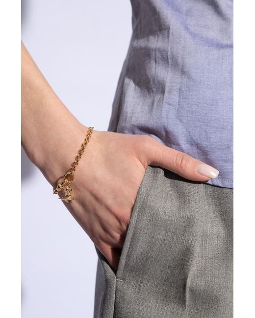 Vivienne Westwood Metallic New Petite Orb Bracelet