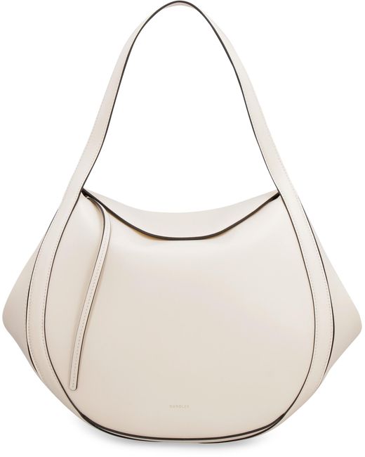 Wandler Natural Lin Foldover Tote Bag